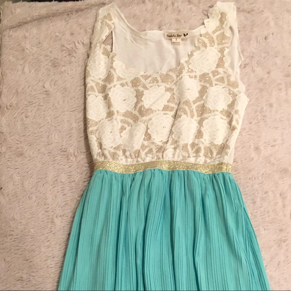 Blue floral dress from spool no. 27